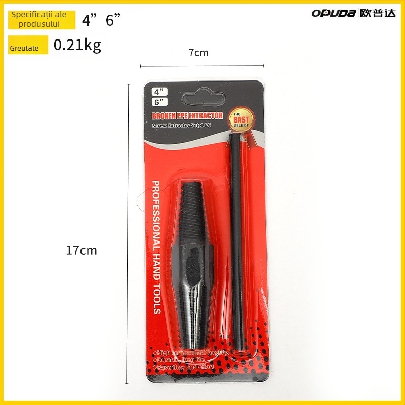Set de instrumente pentru extragerea pieselor avariate ale conductei de apă, a capului de robinet, a piuliței și a valvei triunghiulare