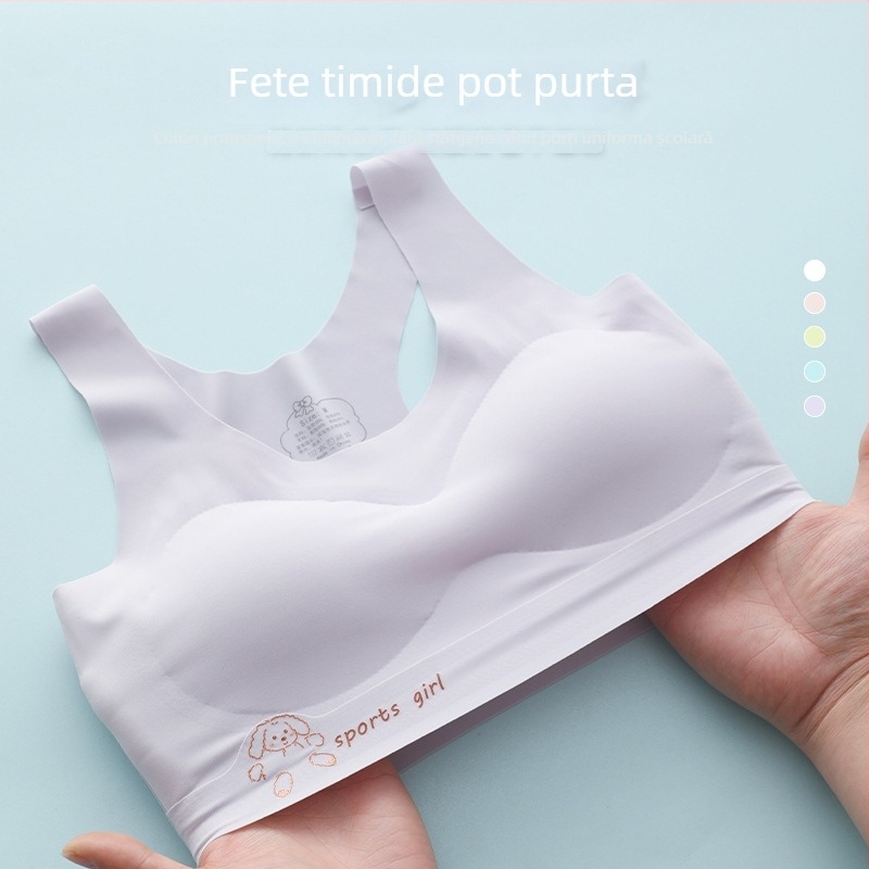 Sutien sport pentru fete adolescente, nailon cu 95% spandex, nivel de siguranță B, pentru copii peste 8 ani (peste 140 cm), lansare toamnă 2025