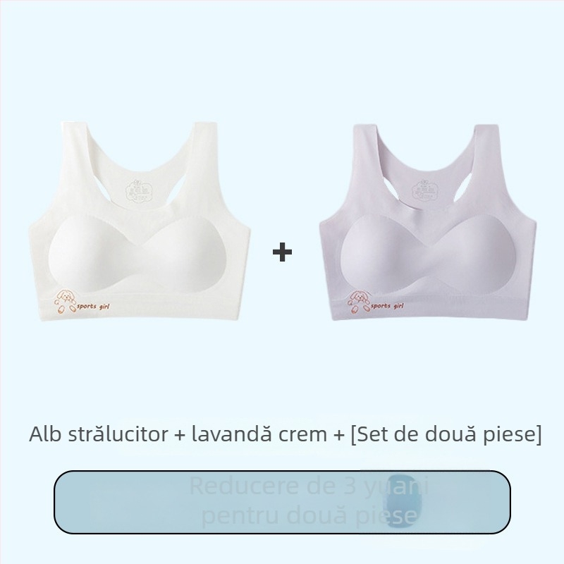 Sutien sport pentru fete adolescente, nailon cu 95% spandex, nivel de siguranță B, pentru copii peste 8 ani (peste 140 cm), lansare toamnă 2025