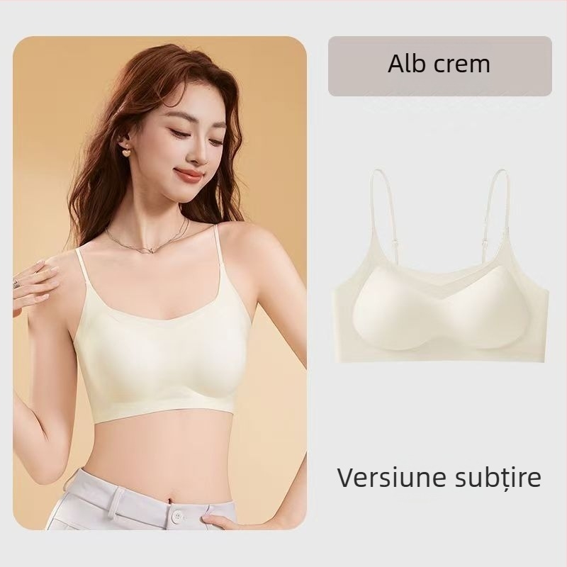 Sutien sport cu lift, bretele fixe duble, cupe 3/4, tăietură medie, exterior textil Nylon/Polyamide, căptușală Spandex 70–80%