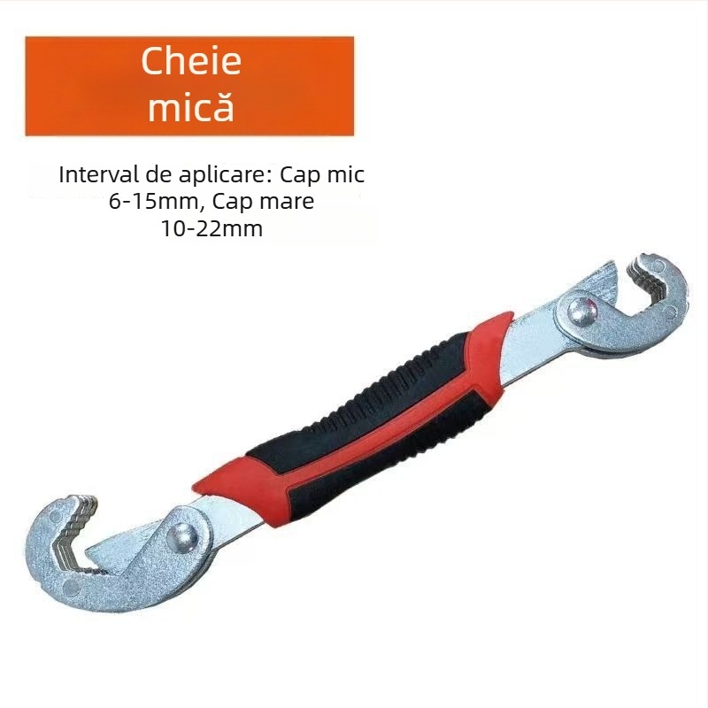 Cheie cu soclu – Instrument multifuncțional pentru repararea anvelopelor auto, cu cap rotativ, oțel cu carbon înalt