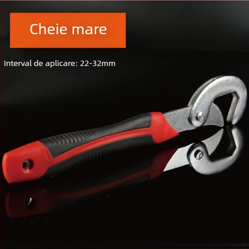 Cheie cu soclu – Instrument multifuncțional pentru repararea anvelopelor auto, cu cap rotativ, oțel cu carbon înalt