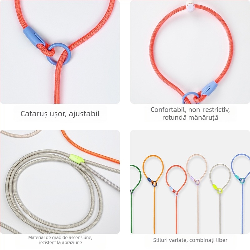 Lesă pentru câini P-Chain pentru antrenament, lesă de antrenament pentru cățeluși, calitate competițională (Brand: Unique; Model: P-Chain; Categoria: lanțuri și frânghii pentru animale de companie)