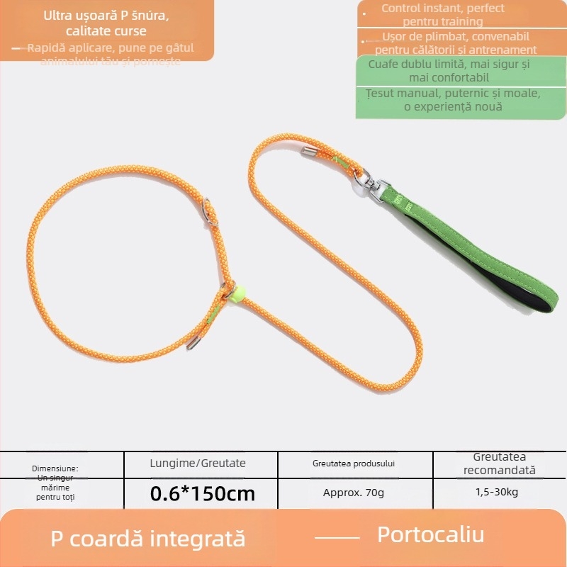 Lesă pentru câini P-Chain pentru antrenament, lesă de antrenament pentru cățeluși, calitate competițională (Brand: Unique; Model: P-Chain; Categoria: lanțuri și frânghii pentru animale de companie)