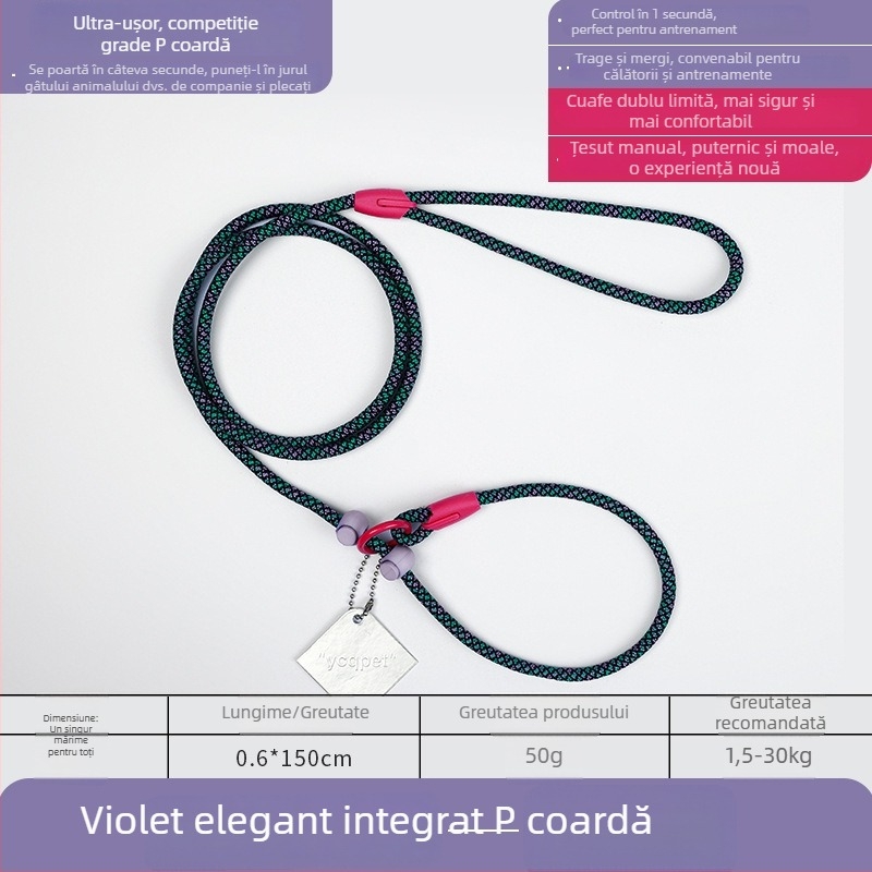 Lesă pentru câini P-Chain pentru antrenament, lesă de antrenament pentru cățeluși, calitate competițională (Brand: Unique; Model: P-Chain; Categoria: lanțuri și frânghii pentru animale de companie)