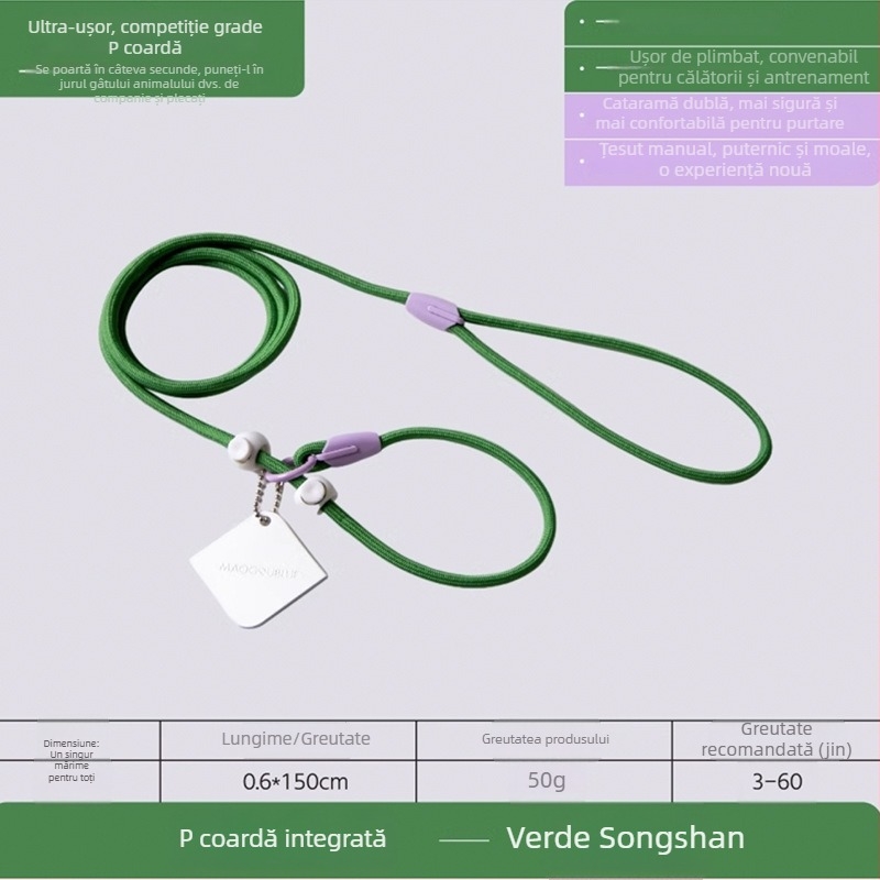 Lesă pentru câini P-Chain pentru antrenament, lesă de antrenament pentru cățeluși, calitate competițională (Brand: Unique; Model: P-Chain; Categoria: lanțuri și frânghii pentru animale de companie)