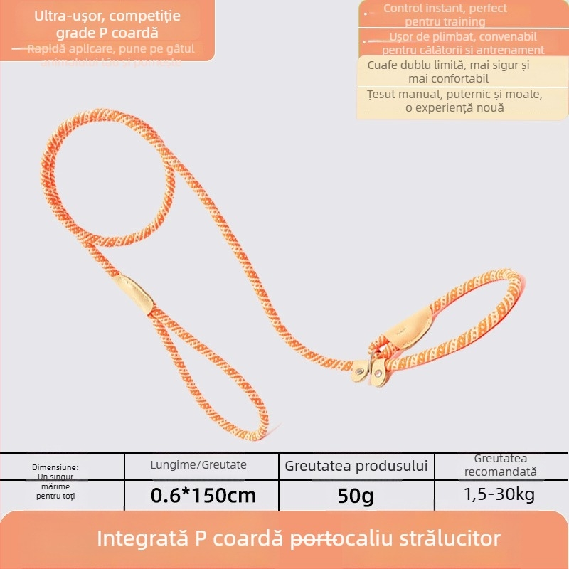 Lesă pentru câini P-Chain pentru antrenament, lesă de antrenament pentru cățeluși, calitate competițională (Brand: Unique; Model: P-Chain; Categoria: lanțuri și frânghii pentru animale de companie)