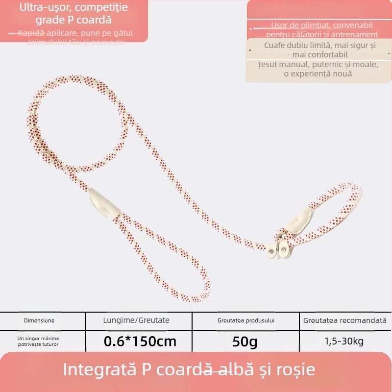 Lesă pentru câini P-Chain pentru antrenament, lesă de antrenament pentru cățeluși, calitate competițională (Brand: Unique; Model: P-Chain; Categoria: lanțuri și frânghii pentru animale de companie)