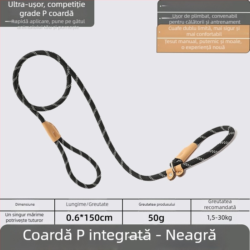 Lesă pentru câini P-Chain pentru antrenament, lesă de antrenament pentru cățeluși, calitate competițională (Brand: Unique; Model: P-Chain; Categoria: lanțuri și frânghii pentru animale de companie)