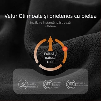 Pantaloni de maternitate croială largă, amestec lână–polieester, susținere pentru burtă, talie înaltă, lungi, pentru iarnă