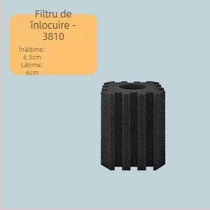 Pompa de oxigen pentru acvariu cu cutie de filtrare încorporată, din plastic, potrivită pentru pești de apă dulce și sărată