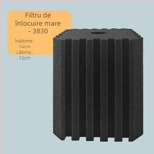 Pompa de oxigen pentru acvariu cu cutie de filtrare încorporată, din plastic, potrivită pentru pești de apă dulce și sărată