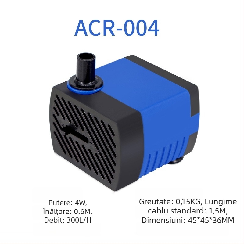 Pompa submersibilă pentru acvariu | orizontală, cu treaptă unică, pentru pomparea apei și oxigenare | Brand Chuangrui, greutate 20 kg