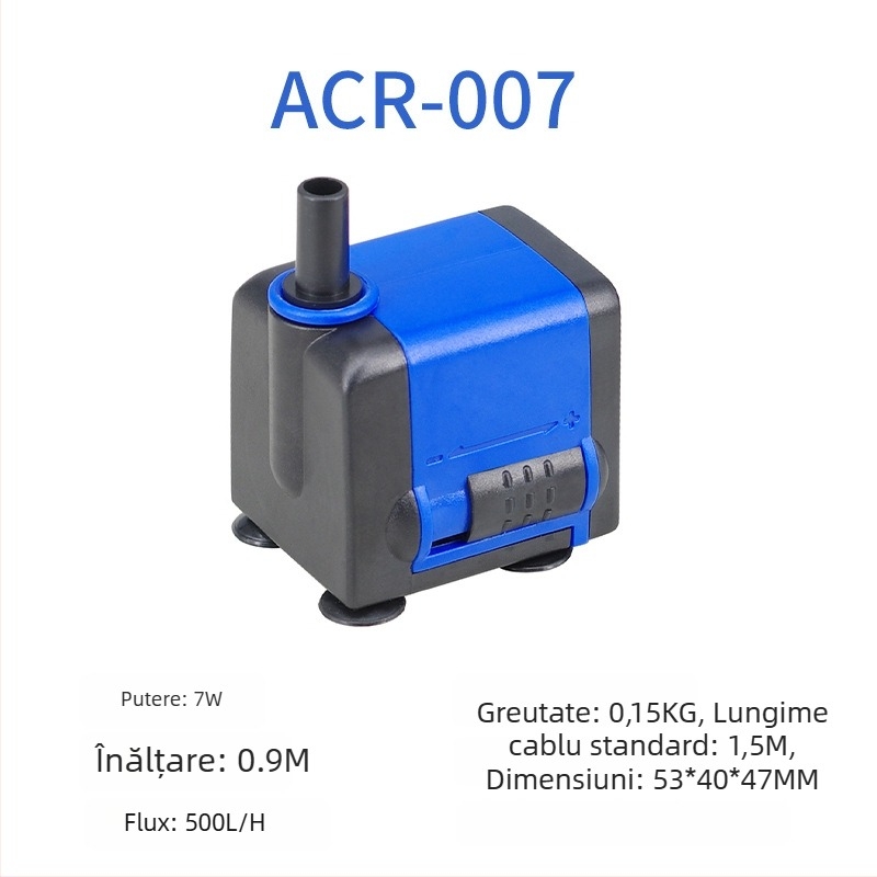 Pompa submersibilă pentru acvariu | orizontală, cu treaptă unică, pentru pomparea apei și oxigenare | Brand Chuangrui, greutate 20 kg