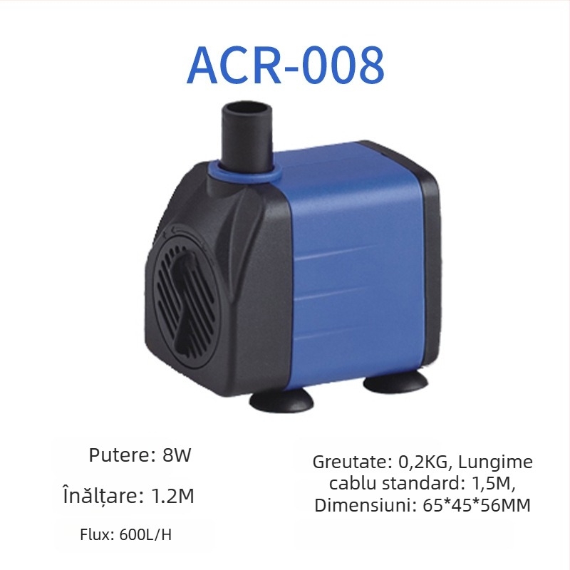 Pompa submersibilă pentru acvariu | orizontală, cu treaptă unică, pentru pomparea apei și oxigenare | Brand Chuangrui, greutate 20 kg