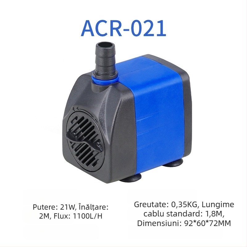 Pompa submersibilă pentru acvariu | orizontală, cu treaptă unică, pentru pomparea apei și oxigenare | Brand Chuangrui, greutate 20 kg