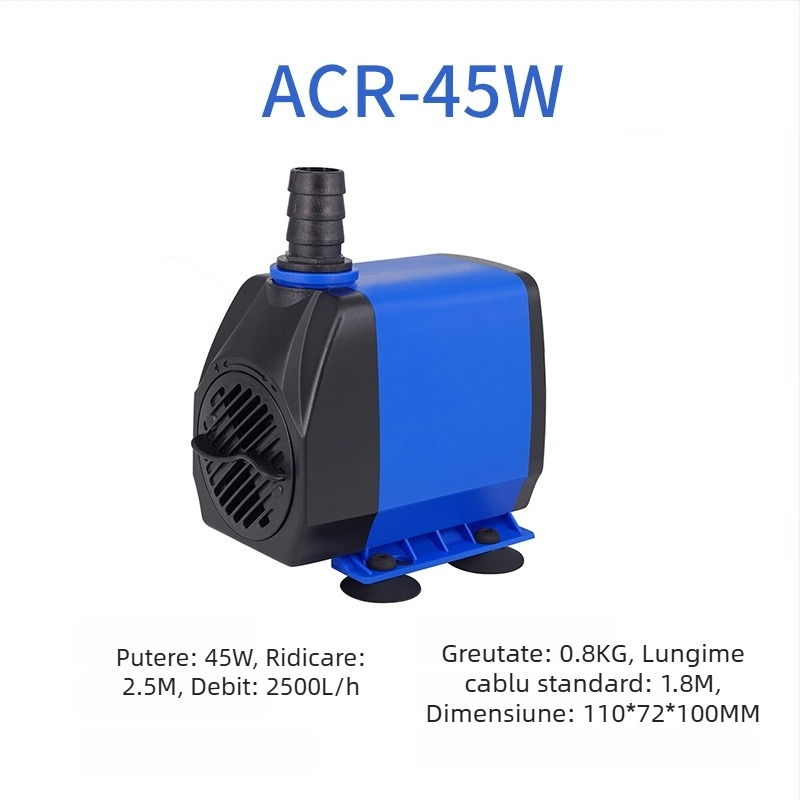 Pompa submersibilă pentru acvariu | orizontală, cu treaptă unică, pentru pomparea apei și oxigenare | Brand Chuangrui, greutate 20 kg