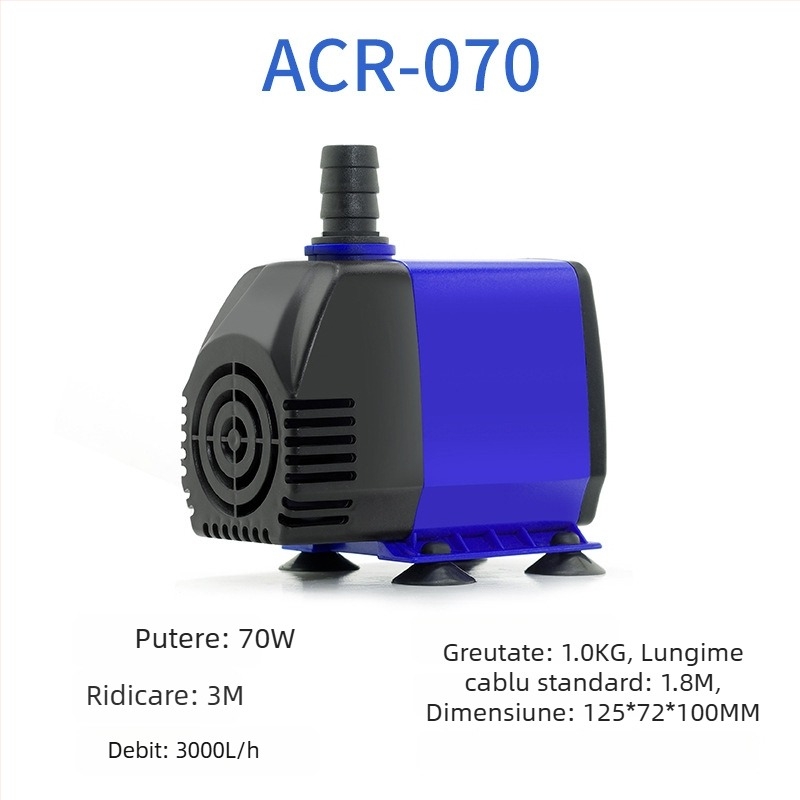 Pompa submersibilă pentru acvariu | orizontală, cu treaptă unică, pentru pomparea apei și oxigenare | Brand Chuangrui, greutate 20 kg