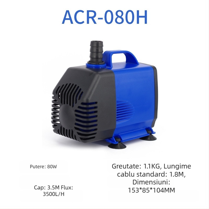 Pompa submersibilă pentru acvariu | orizontală, cu treaptă unică, pentru pomparea apei și oxigenare | Brand Chuangrui, greutate 20 kg