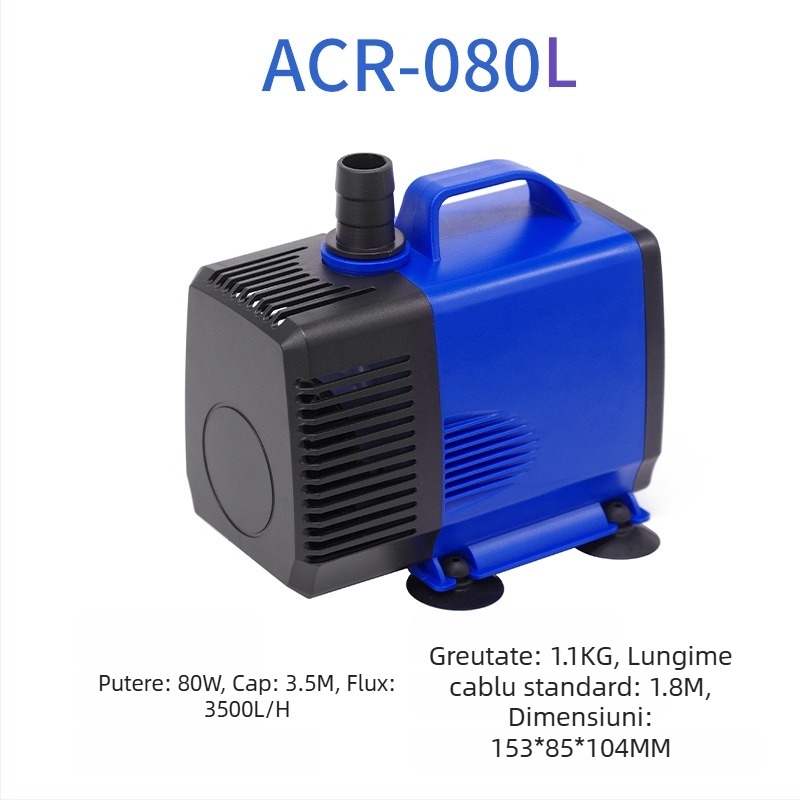 Pompa submersibilă pentru acvariu | orizontală, cu treaptă unică, pentru pomparea apei și oxigenare | Brand Chuangrui, greutate 20 kg