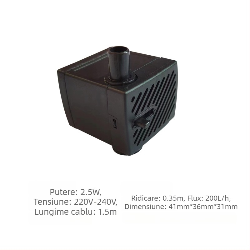 Pompa submersibilă pentru acvariu | orizontală, cu treaptă unică, pentru pomparea apei și oxigenare | Brand Chuangrui, greutate 20 kg