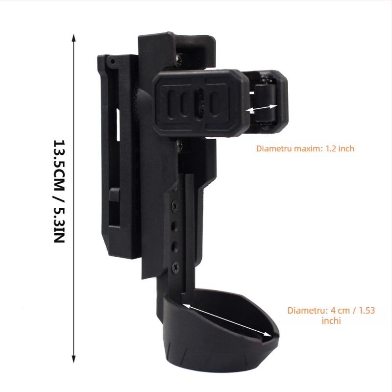 Geantă tactică de talie din nylon – fără căptușeală, potrivită pentru ciclism, alpinism, drumeții și activități tactice