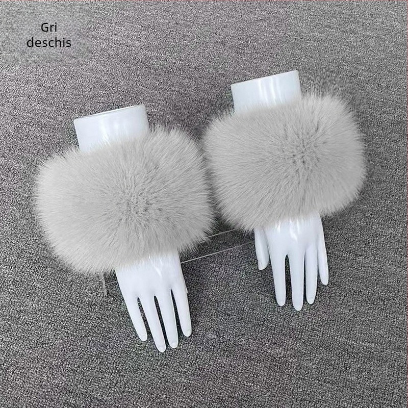 Manșete pentru încheieturi din blană artificială, stil coreean, unisex, pentru iarnă/toamnă, brand Yimo, adulți