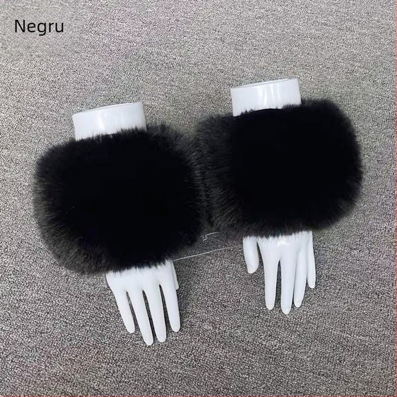 Manșete pentru încheieturi din blană artificială, stil coreean, unisex, pentru iarnă/toamnă, brand Yimo, adulți