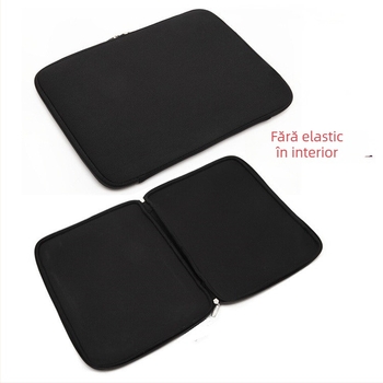 Husă neopren pentru laptop cu fermoar, protecții de colț, buzunar interior pentru calculator, rezistentă la apă