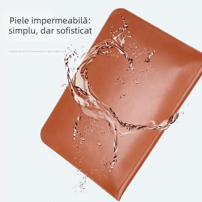 Husă interioară pentru MacBook Pro/Air, piele PU, stil plic
