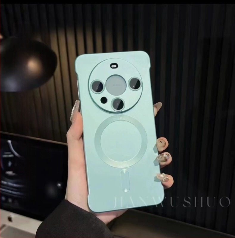 Carcasă pentru telefon Huawei P80Pro+ fără ramă, magnetică, finisaj mat, husă PC pentru Mate60Pro – rezistentă la șocuri, anti cadere, prindere magnetică