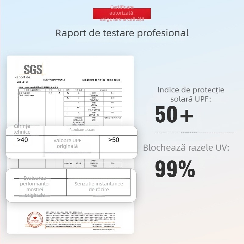 Geacă de vară cu UPF50+, material răcoritor, glugă, croială scurtă, stil slim