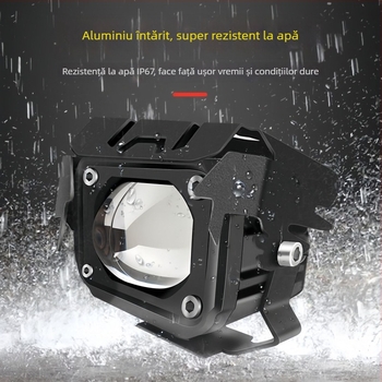 Proiector LED pentru motocicletă cu laser, anti-ceață, montaj extern