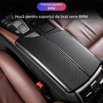 Kinracdine Capac din plastic pentru cotieră BMW – Compatibil cu Seria 3, Seria 5, Seria 7 și X1, X3, X5 – Capac decorativ pentru cutia centrală de depozitare