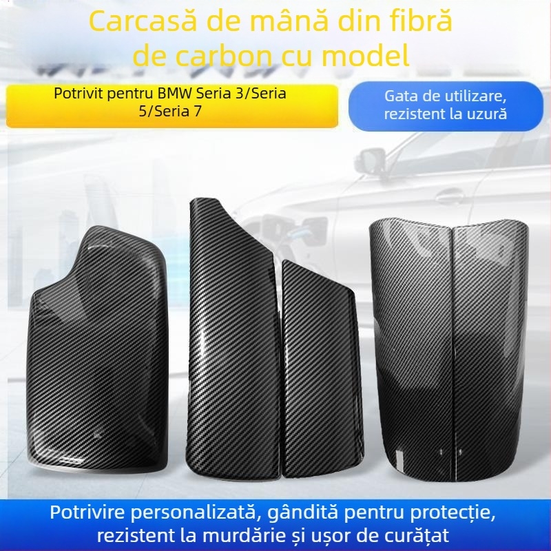 Kinracdine Capac din plastic pentru cotieră BMW – Compatibil cu Seria 3, Seria 5, Seria 7 și X1, X3, X5 – Capac decorativ pentru cutia centrală de depozitare