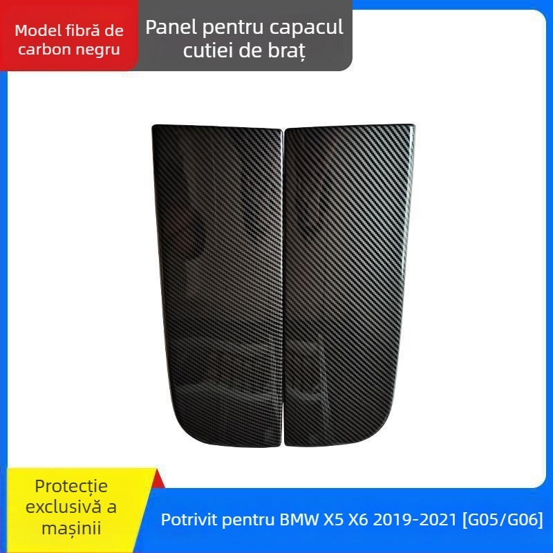Kinracdine Capac din plastic pentru cotieră BMW – Compatibil cu Seria 3, Seria 5, Seria 7 și X1, X3, X5 – Capac decorativ pentru cutia centrală de depozitare