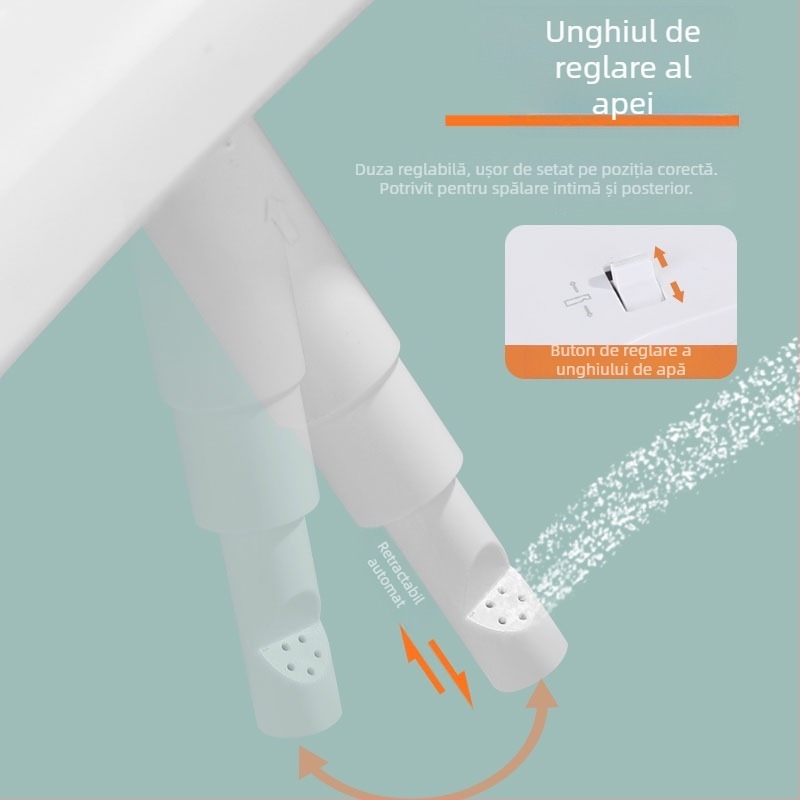 Capac de toaletă inteligent cu bidet — duză auto-curățare, spălare posterior, spălare pentru femei, spălare prin sifon, tip split