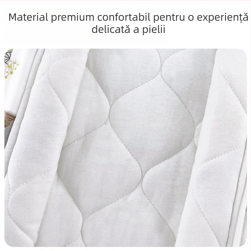 Unisex, sac de dormit umplut cu bumbac 100% cu compartimente pentru picioare, pentru copii, iarnă-toamnă, 3–8 ani, îmbrăcăminte de casă