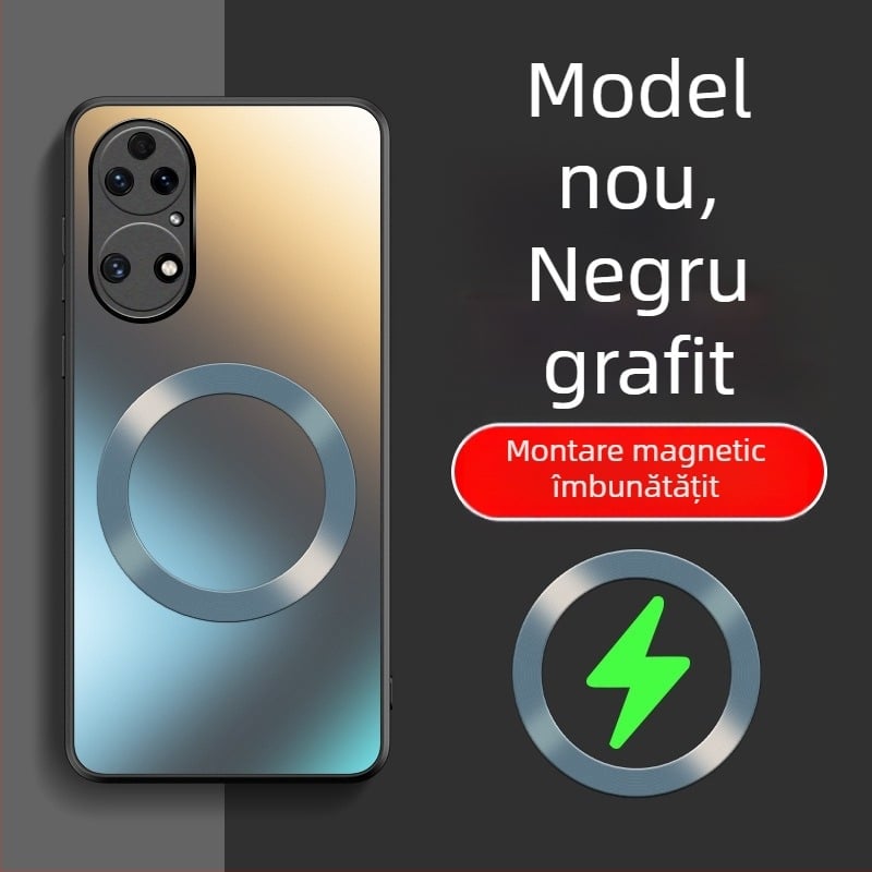 Husă pentru Huawei P50 – finisaj mat, material PC, MagSafe magnet, anti-cadere