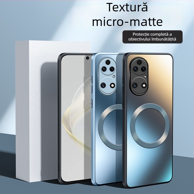 Husă pentru Huawei P50 – finisaj mat, material PC, MagSafe magnet, anti-cadere