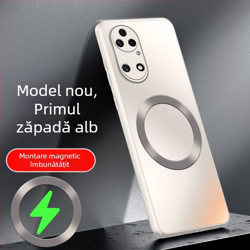 Husă pentru Huawei P50 – finisaj mat, material PC, MagSafe magnet, anti-cadere
