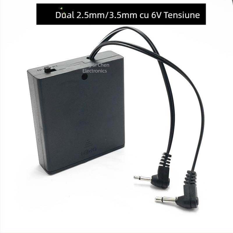 Sursă de alimentare de urgență pentru încuietoare digitală de 6V, cutie externă de baterii pentru seif, conectori 3,5 mm, opțiuni: o conexiune, două conexiuni, 5 în 1