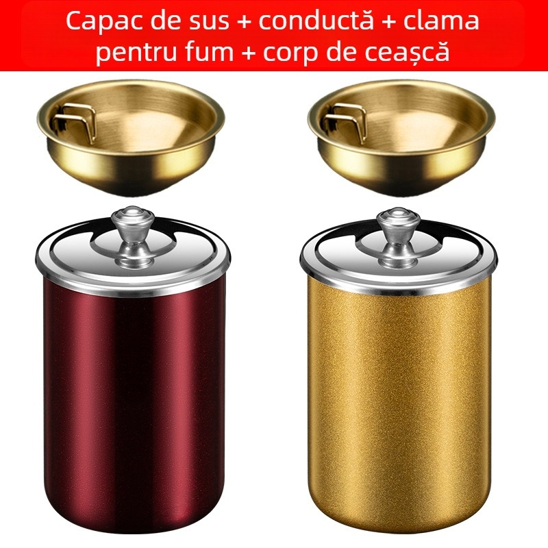 Cenușar cu capac - Model 985, Gravură, Brand Carry with you