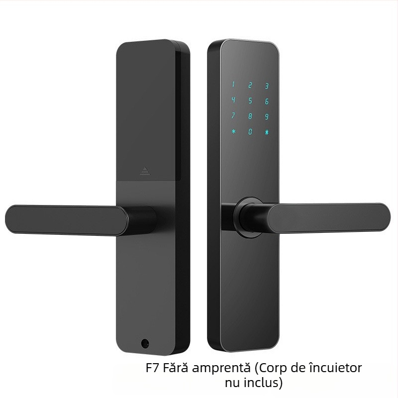 Încuietoare inteligentă – Model F7P; stocare amprente 100; timp de scanare 0,1 s; rată de acceptare falsă <0,1%; viață > 500.000 cicluri