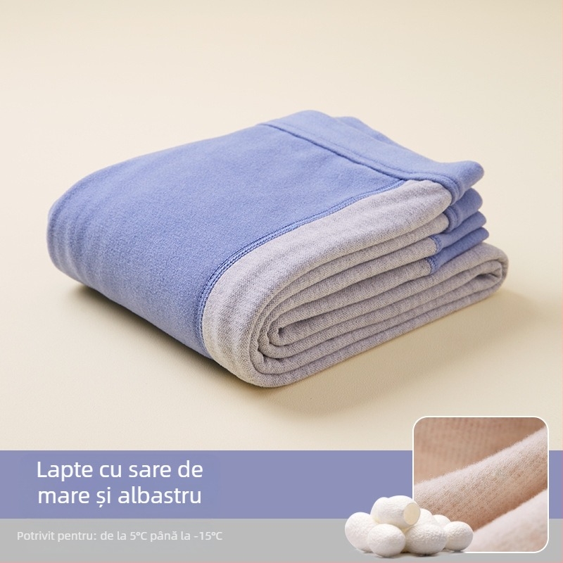 Pantaloni calzi pentru copii, unisex, pentru toamnă și iarnă, cu căptușeală fleece, talie înaltă, 41,8% bumbac.