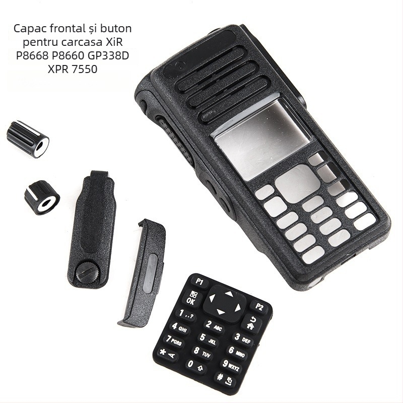 Carcasă pentru walkie-talkie XiR P8668 P8660 GP338D XPR7550 – Rezistentă la praf, rază de 3–5 km, fără baterie