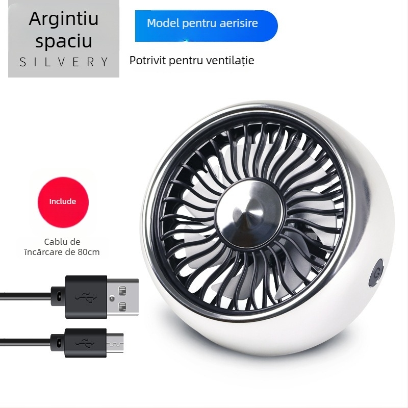 Ventilator auto electric 12V/24V, model F101, 5W, ABS + placă de circuit
