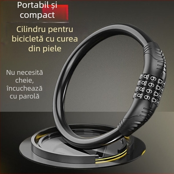 Încuietoare cu parolă Keyma pentru biciclete, motociclete și vehicule electrice — cod de patru cifre, cablu PVC din oțel, 100 g