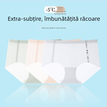 Chiloți femei fără cusături din nailon, talie medie, antibacteriale, respirabile, uscare rapidă