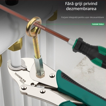 Tuosen clește pentru evacuarea conductelor de încălzire prin pardoseală, stil clește pentru țevi, caracteristici standard